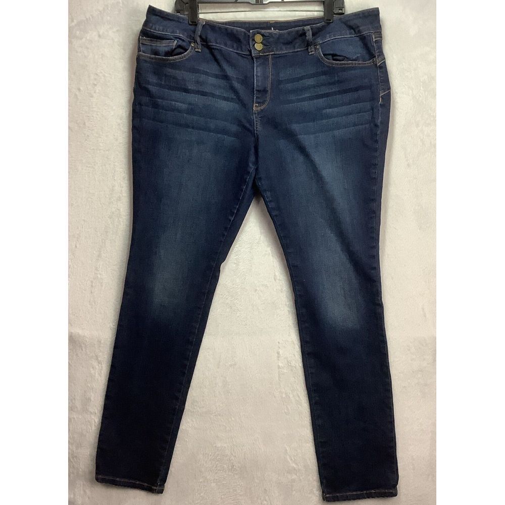 Soho Jeans Curve Creator Leggings Size 20 Stretch Blue midrise